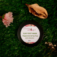 Peppermint and Tea Tree Clay Foot Mask