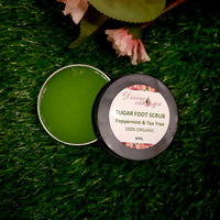 Peppermint and Tea Tree Foot Sugar Scrub