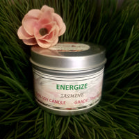 ENERGIZE Jasmine Aromatherapy Soy Candles