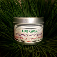 BUG AWAY Citronella and Lavender Aromatherapy Soy Candles